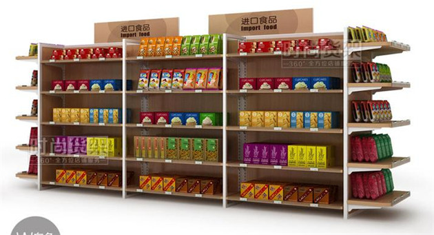 便利店貨架_鋼木貨架