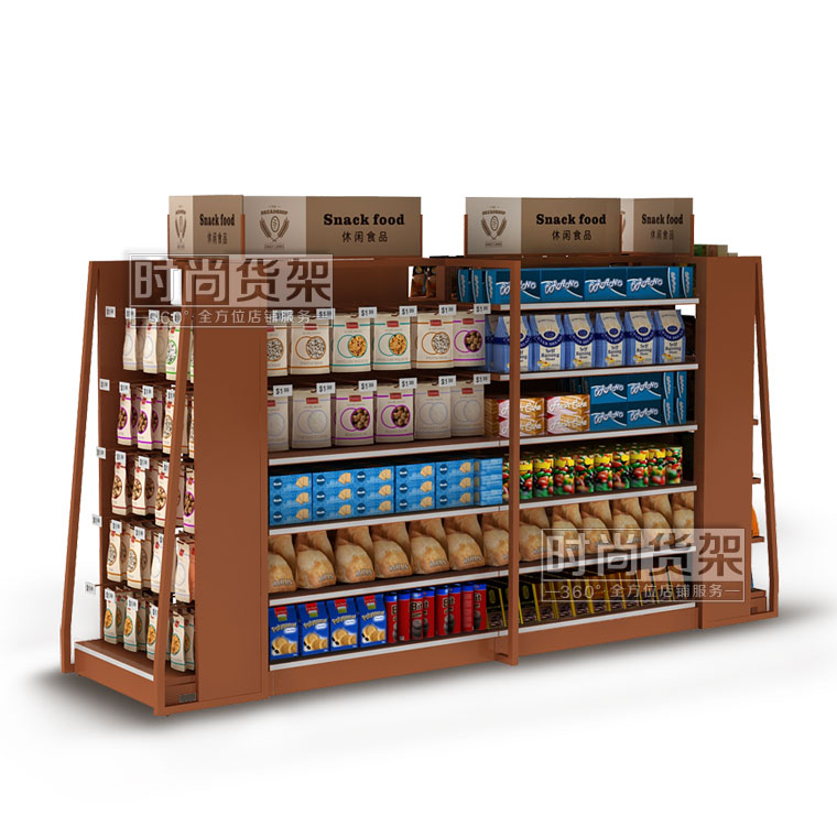 便利店貨架_食品區(qū)(木板帶掛鉤)