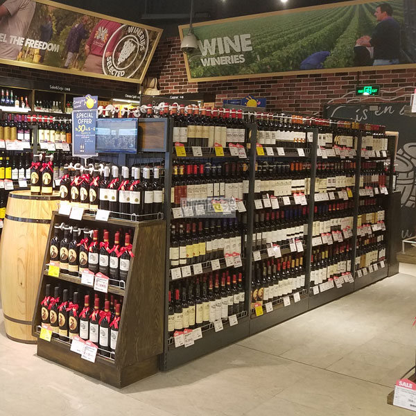 超市貨架_進(jìn)口紅酒架