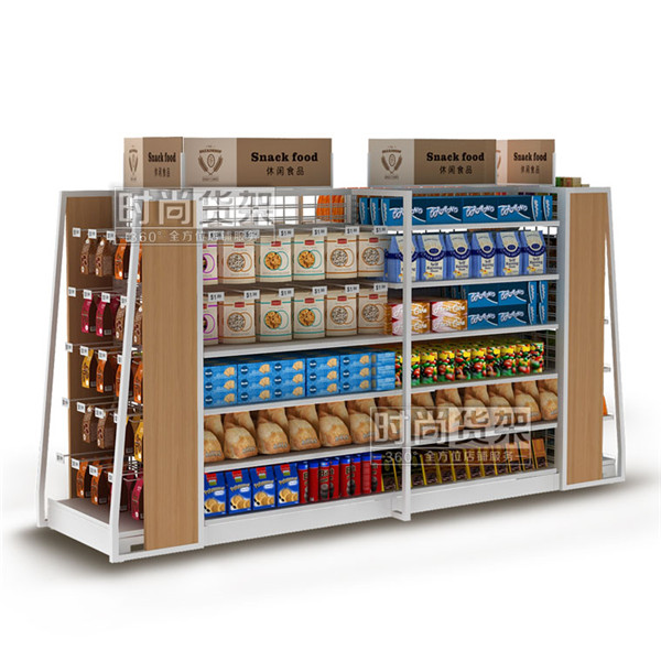 超市貨架_零食貨架(網背板掛鉤)