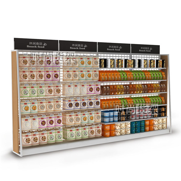 超市貨架_零食貨架 (單面網背板)
